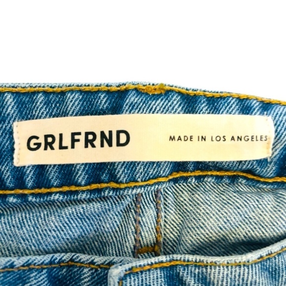 REVOLVE GrlFrend Hailey Low Rise Slim Boot Designer Blue Jeans Sz 28 - Picture 7 of 15